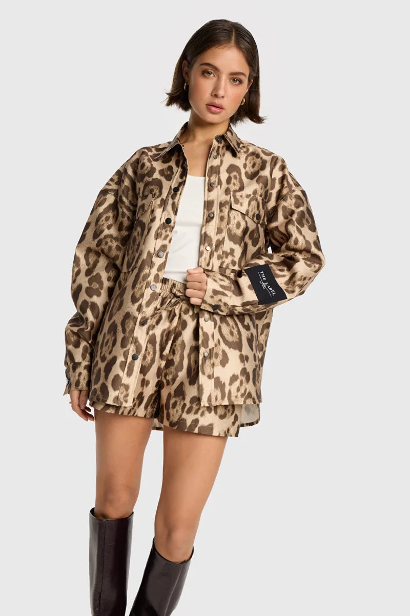 Oversized Blouse van ALIX The Label, kleur Animal