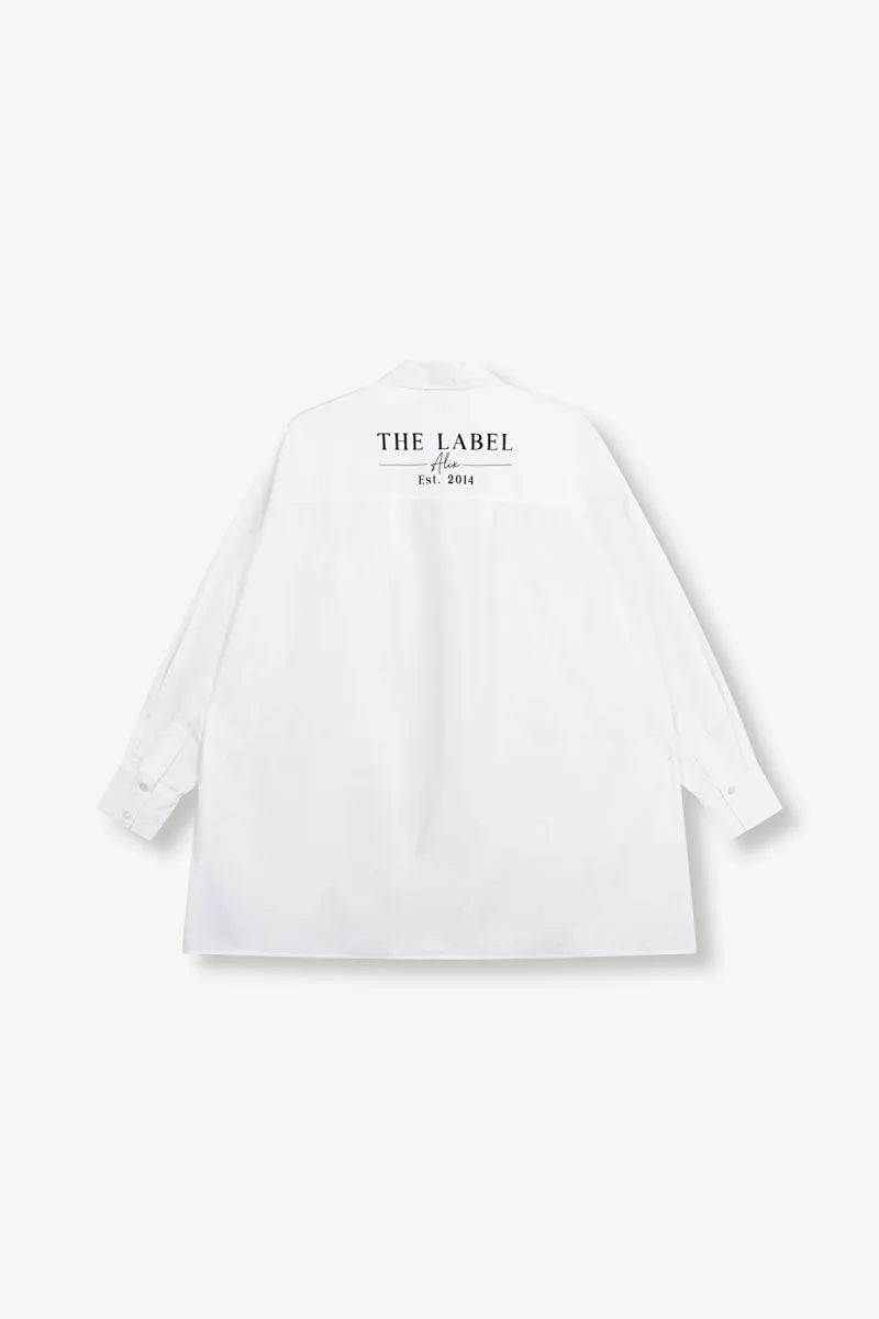 Oversized Poplin Blouse van ALIX The Label, kleur Soft White