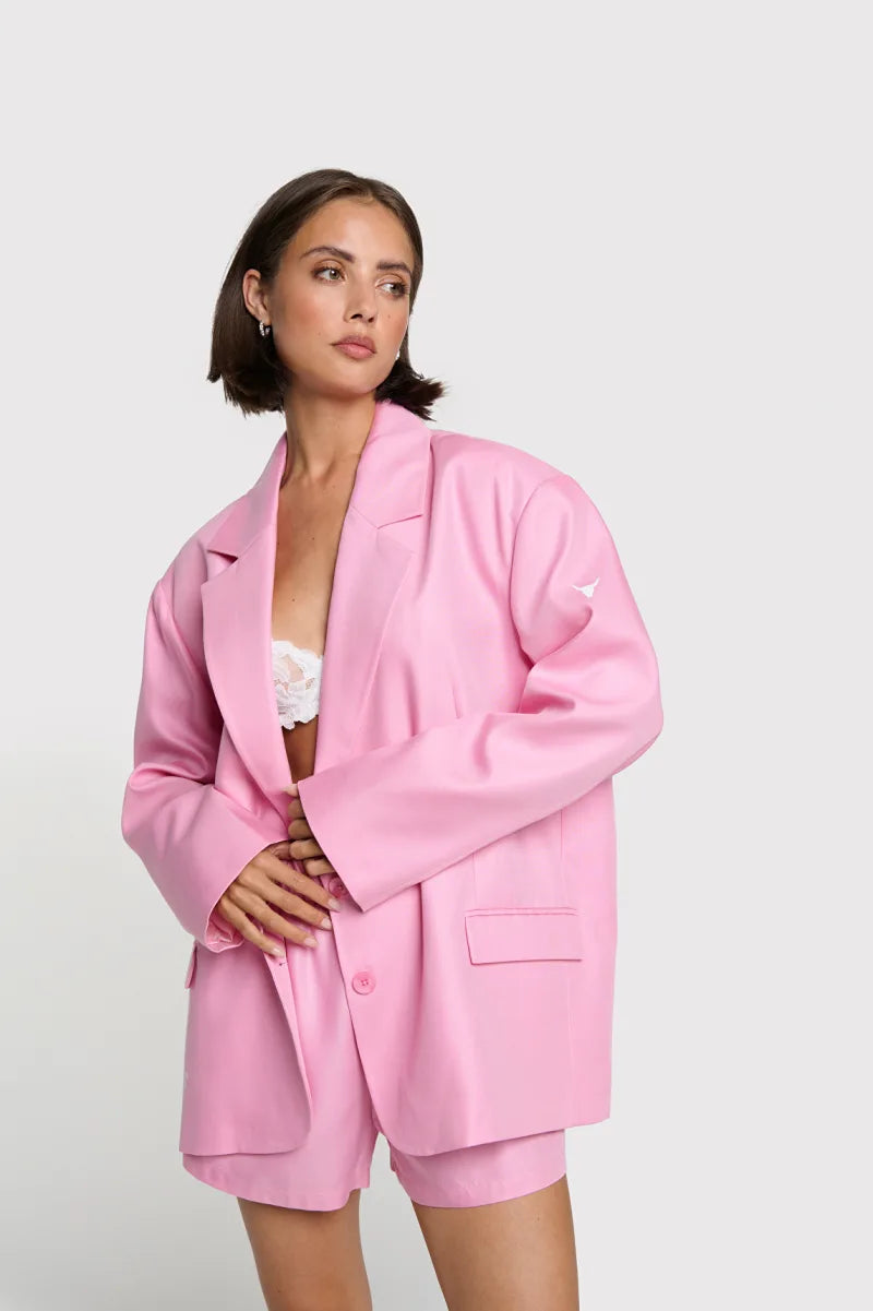 Rich Oversized Blazer van ALIX The Label, kleur Soft Pink