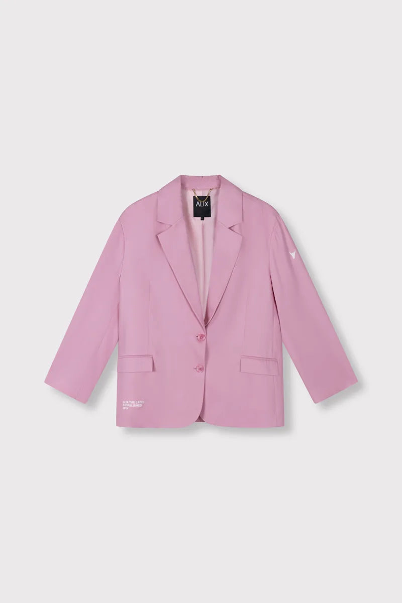 Rich Oversized Blazer van ALIX The Label, kleur Soft Pink