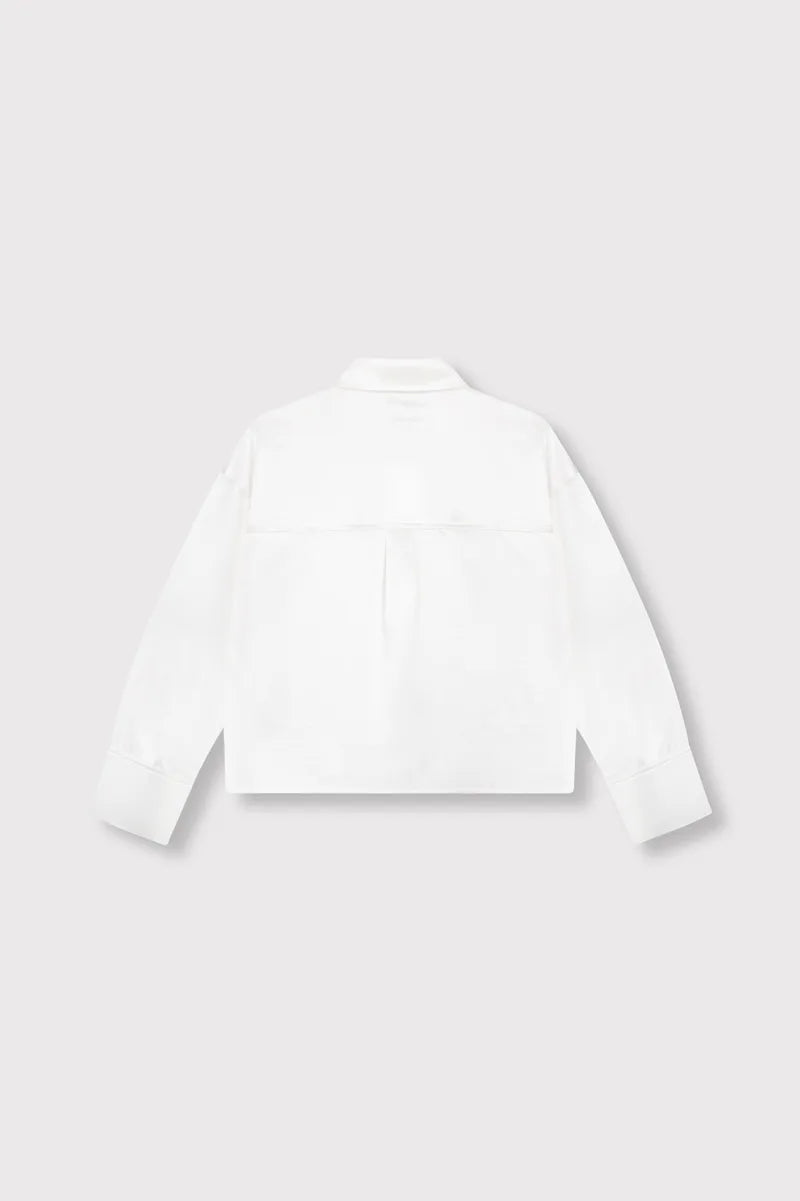 Satin Blouse van ALIX The Label, kleur Soft White