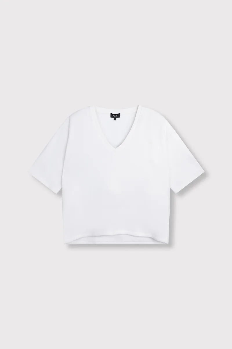 Shortsleeve Sweater van ALIX The Label, kleur Soft White