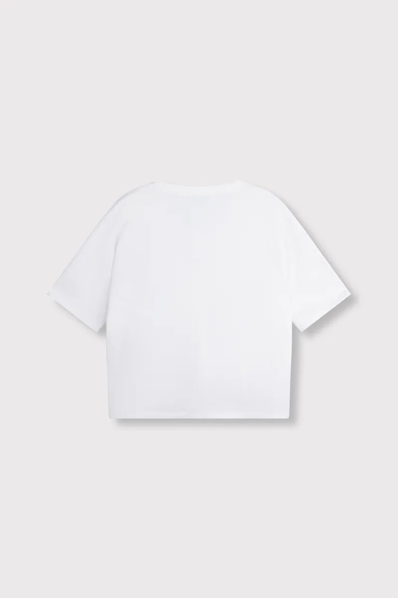 Shortsleeve Sweater van ALIX The Label, kleur Soft White