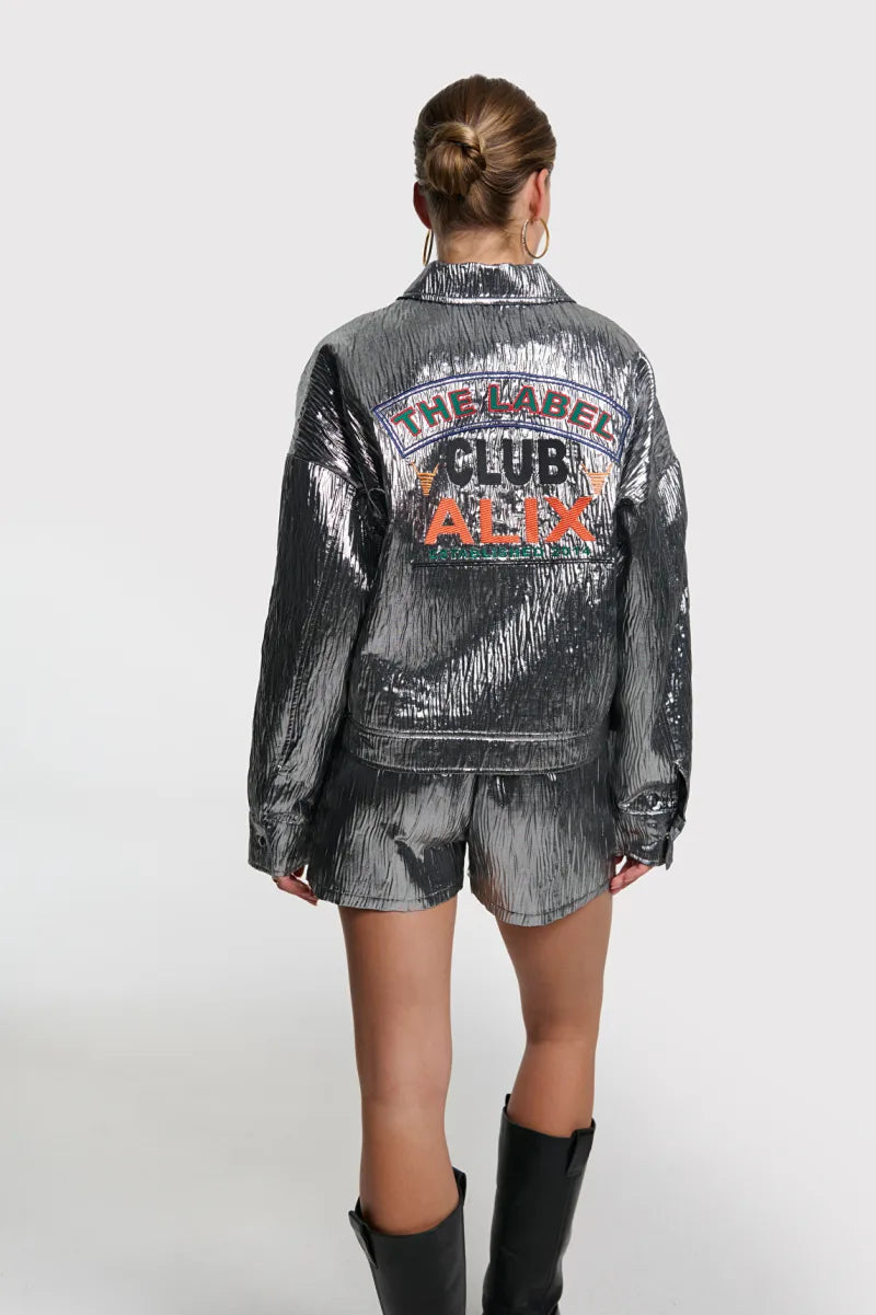 Silver Artwork Jacket van ALIX The Label, kleur Silver