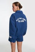 Striped Bomber van ALIX The Label, kleur Night Blue