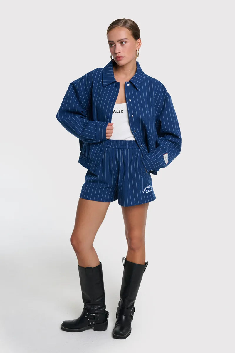Striped Shorts van ALIX The Label, kleur Night Blue