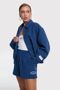 Striped Shorts van ALIX The Label, kleur Night Blue