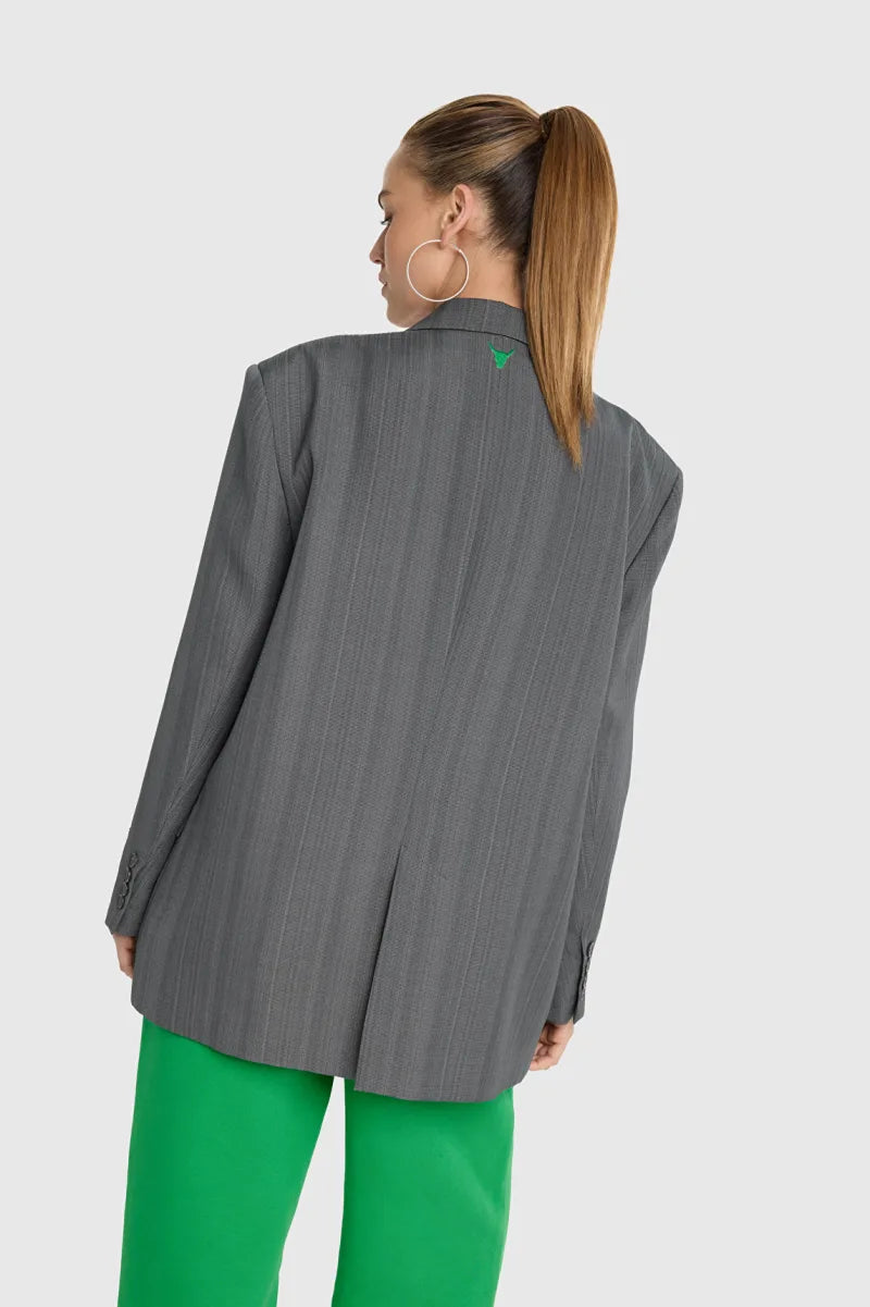 Structured Blazer van ALIX The Label, kleur Medium Grey