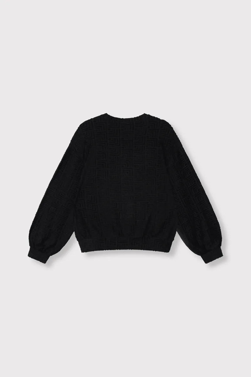 Terry Sweater van ALIX The Label, kleur Black