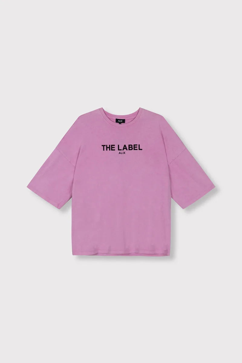 The Label T-Shirt van ALIX The Label, kleur Soft Pink