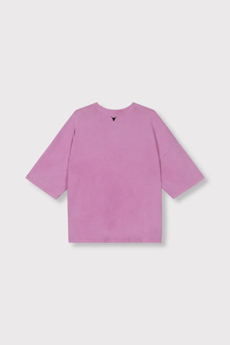 The Label T-Shirt van ALIX The Label, kleur Soft Pink