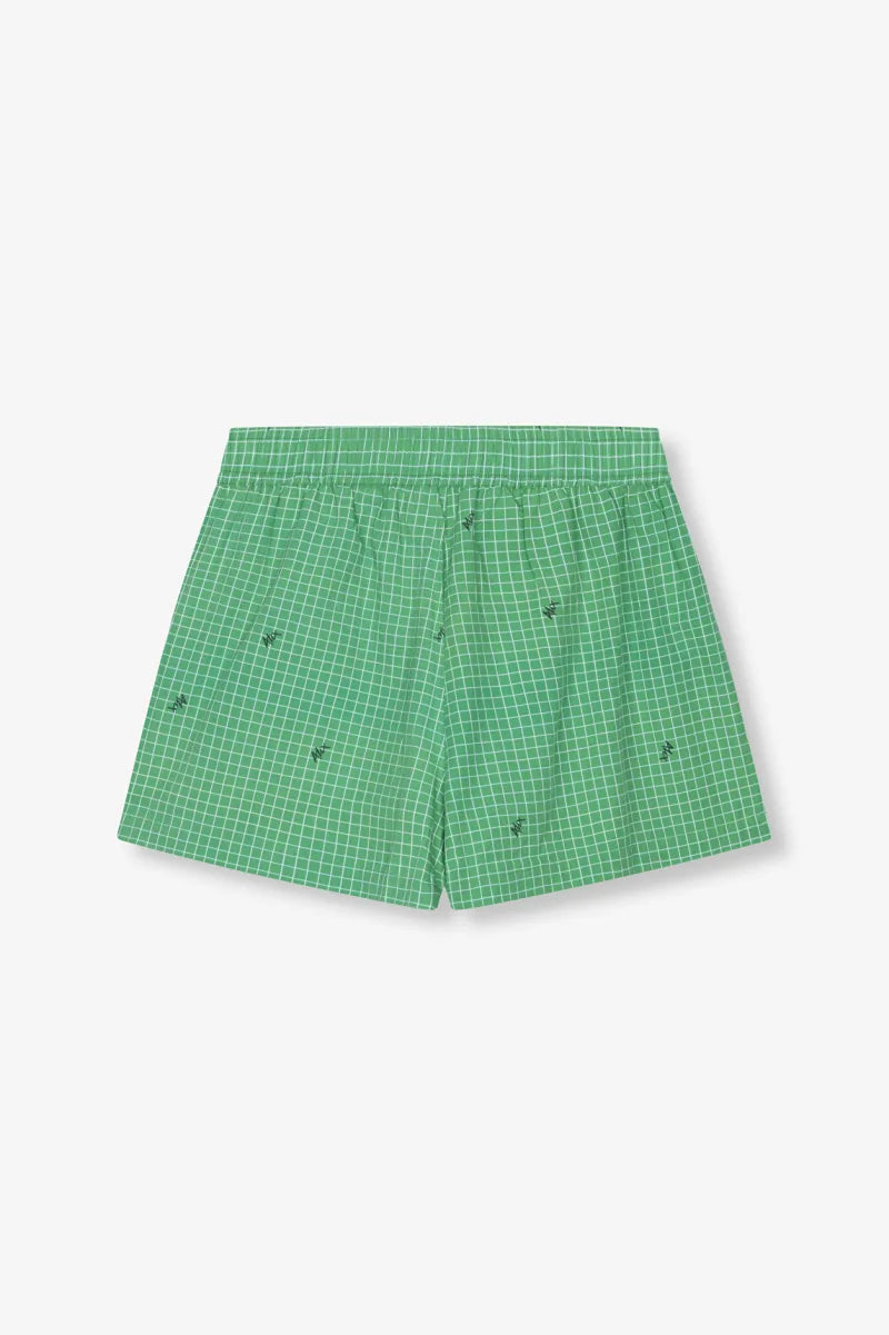 Woven Check Poplin Short van ALIX The Label, kleur Bright Green