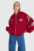 Woven Tape Jacket van ALIX The Label, kleur Bordeaux