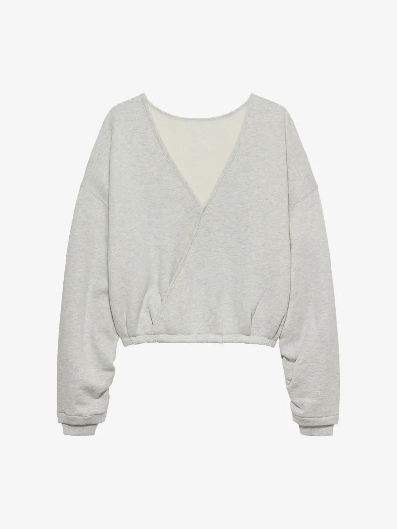 Back Detailed Sweater van Catwalk Junkie, kleur Light Grey Melange