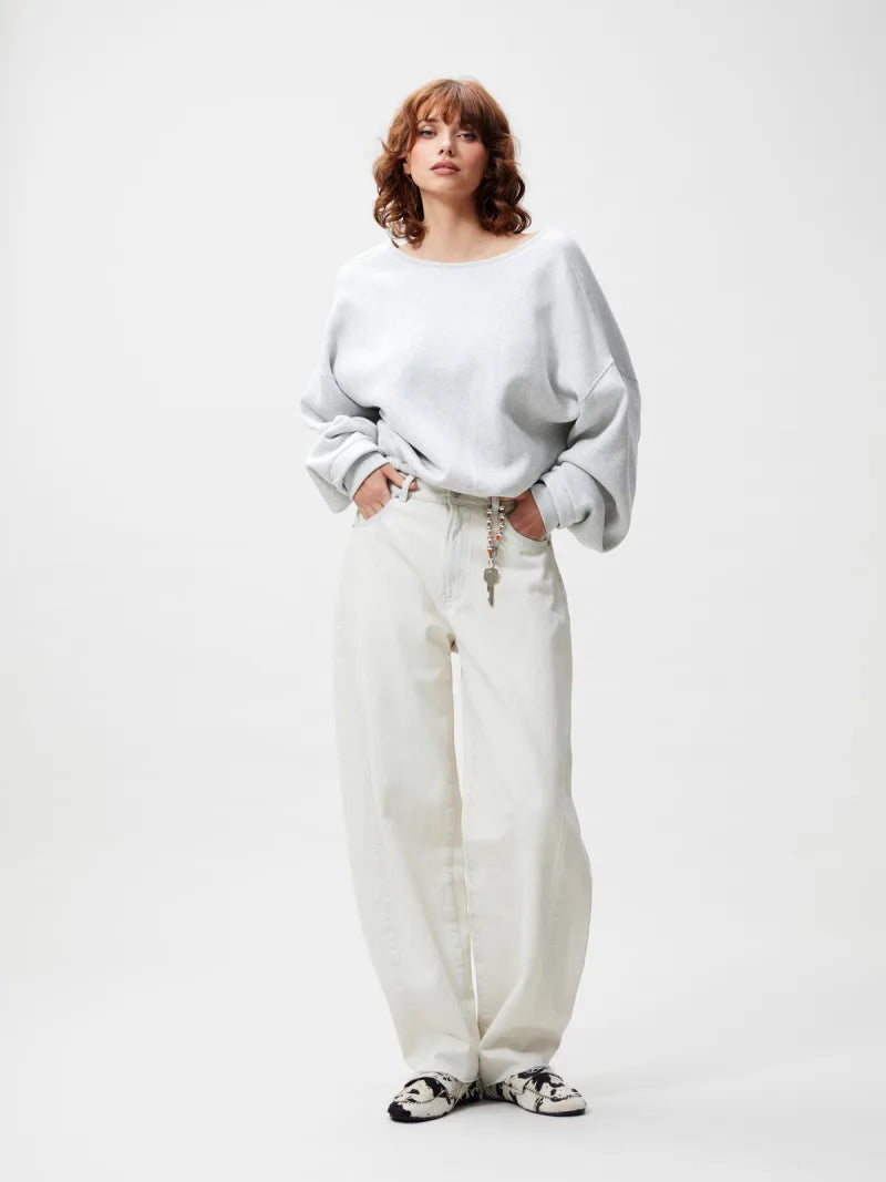Back Detailed Sweater van Catwalk Junkie, kleur Light Grey Melange