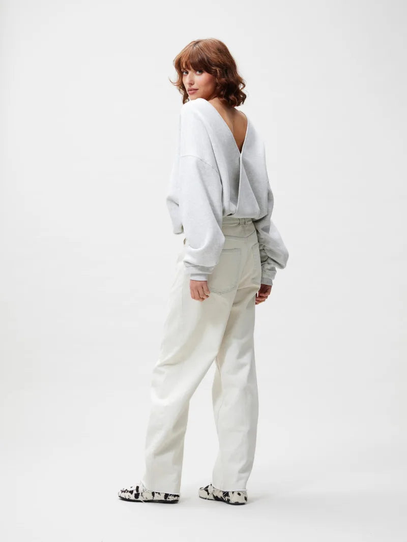 Back Detailed Sweater van Catwalk Junkie, kleur Light Grey Melange