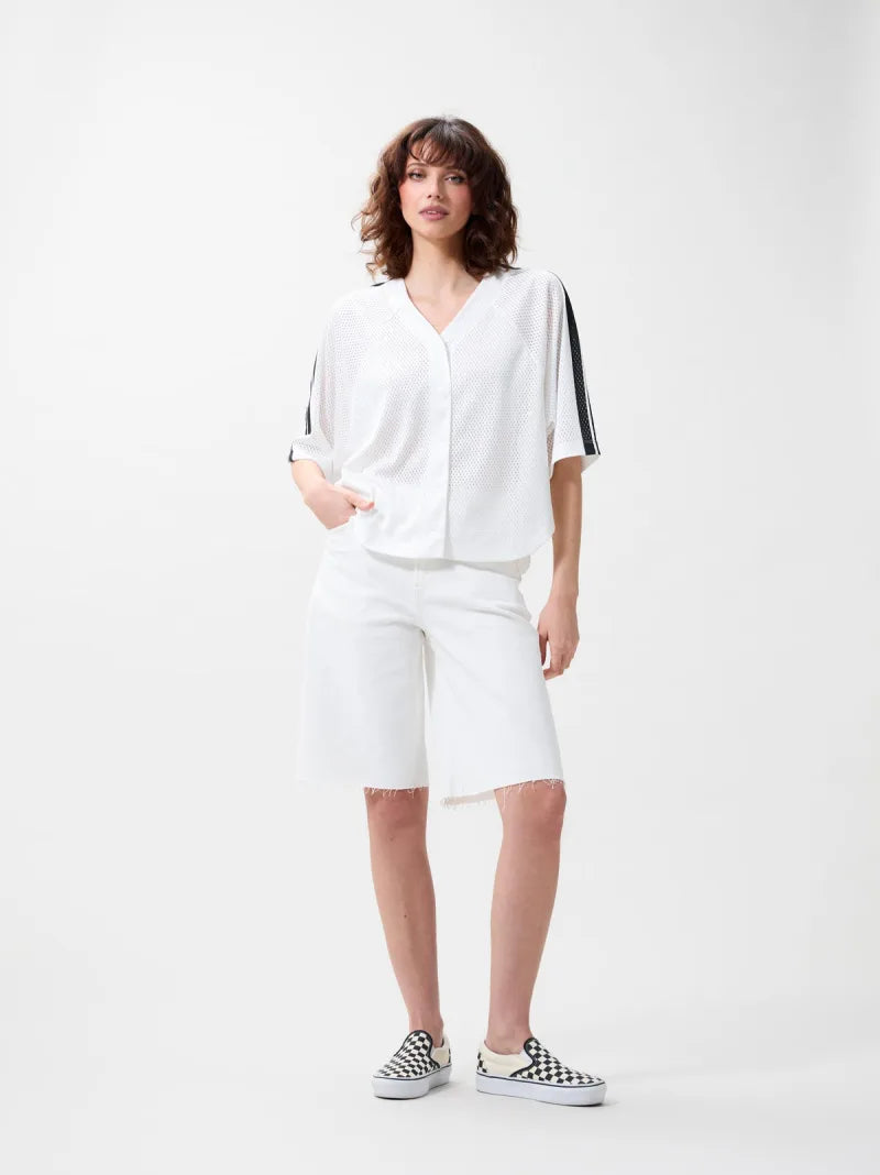 Baseball Jersey van Catwalk Junkie, kleur Off White