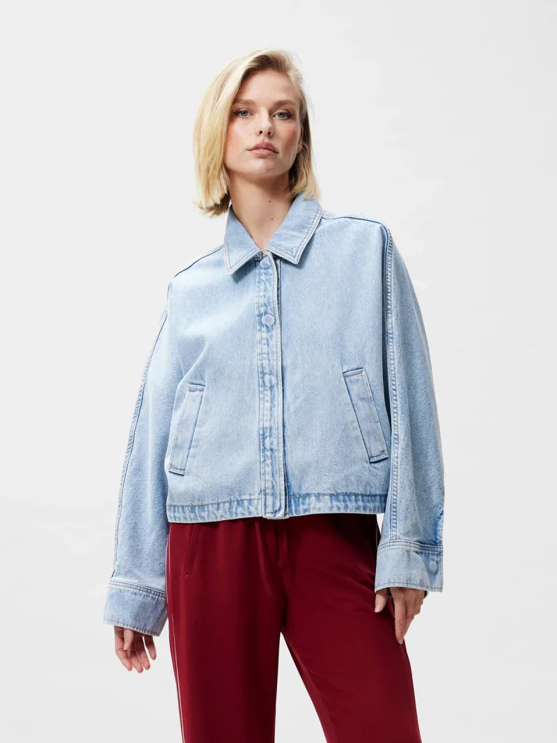 Batsleeve Denim Jacket van Catwalk Junkie, kleur Blue