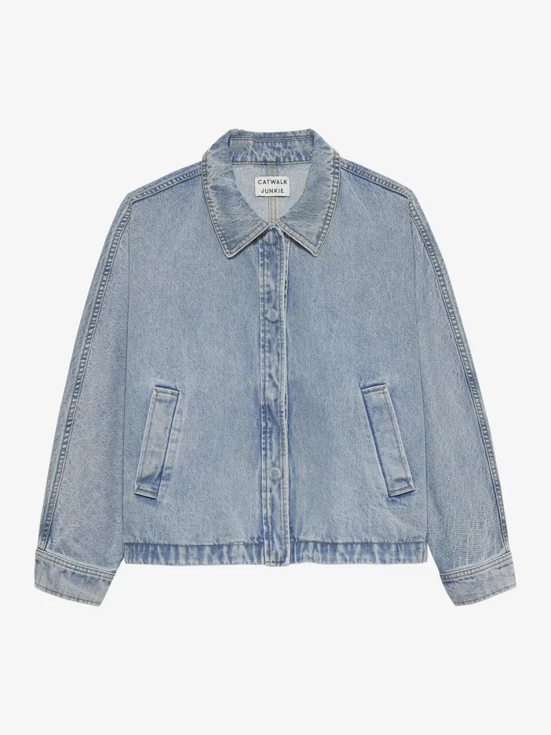 Batsleeve Denim Jacket van Catwalk Junkie, kleur Blue