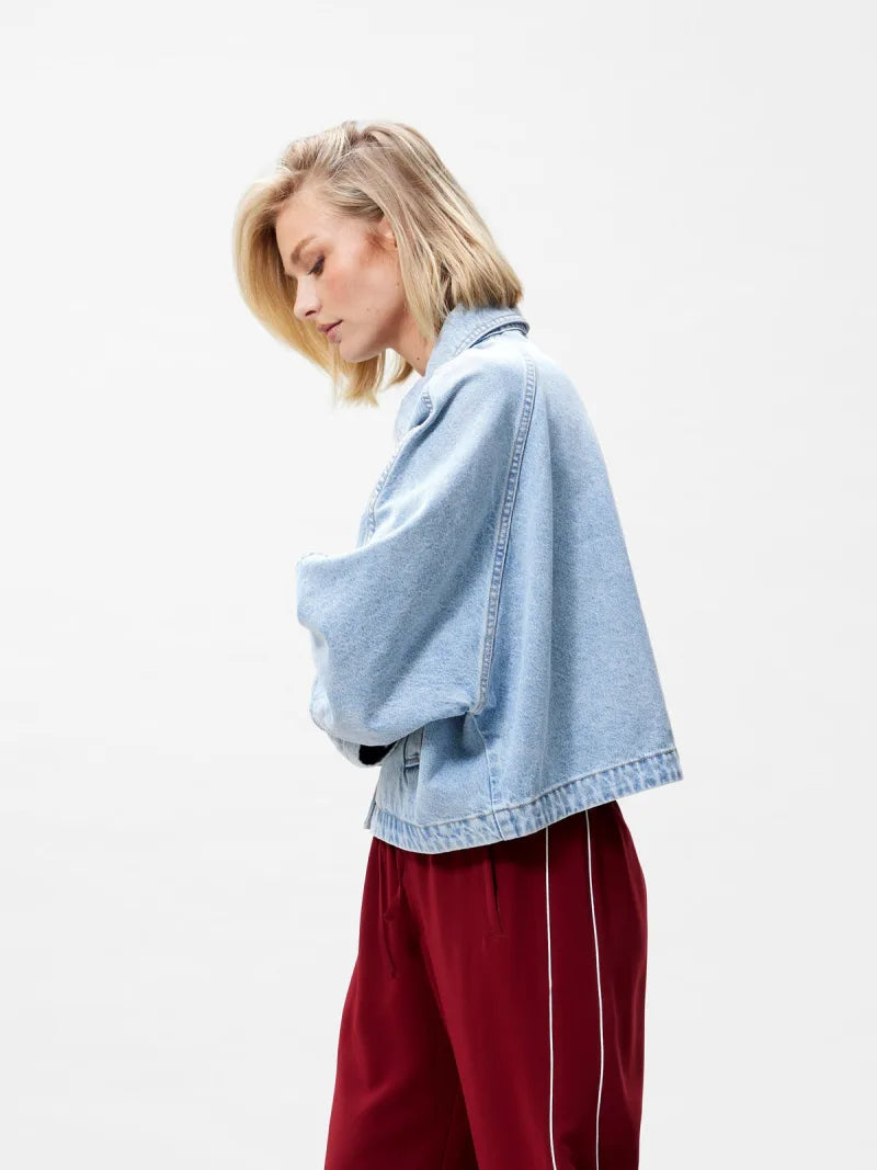 Batsleeve Denim Jacket van Catwalk Junkie, kleur Blue