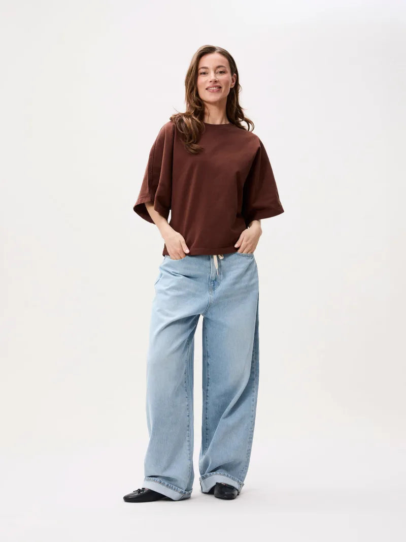 Batsleeve Tshirt van Catwalk Junkie, kleur Rocky Road