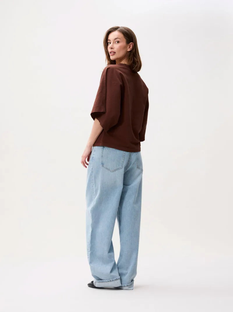 Batsleeve Tshirt van Catwalk Junkie, kleur Rocky Road