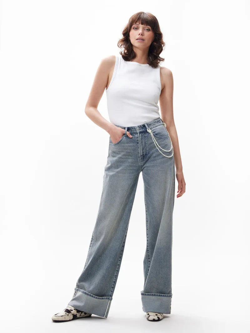Beaded Cord van Catwalk Junkie, kleur Ecru