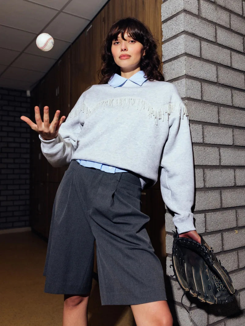 Bermuda van Catwalk Junkie, kleur Dark Grey