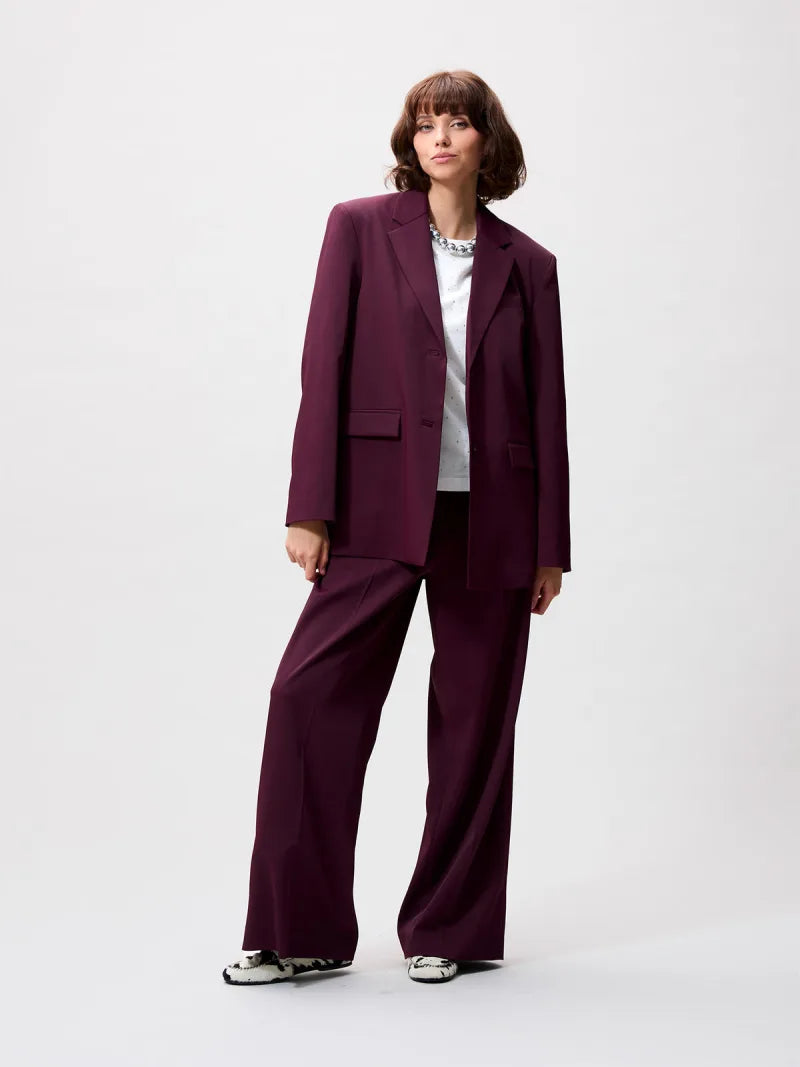 Blazer With Back Detail van Catwalk Junkie, kleur Winetasting