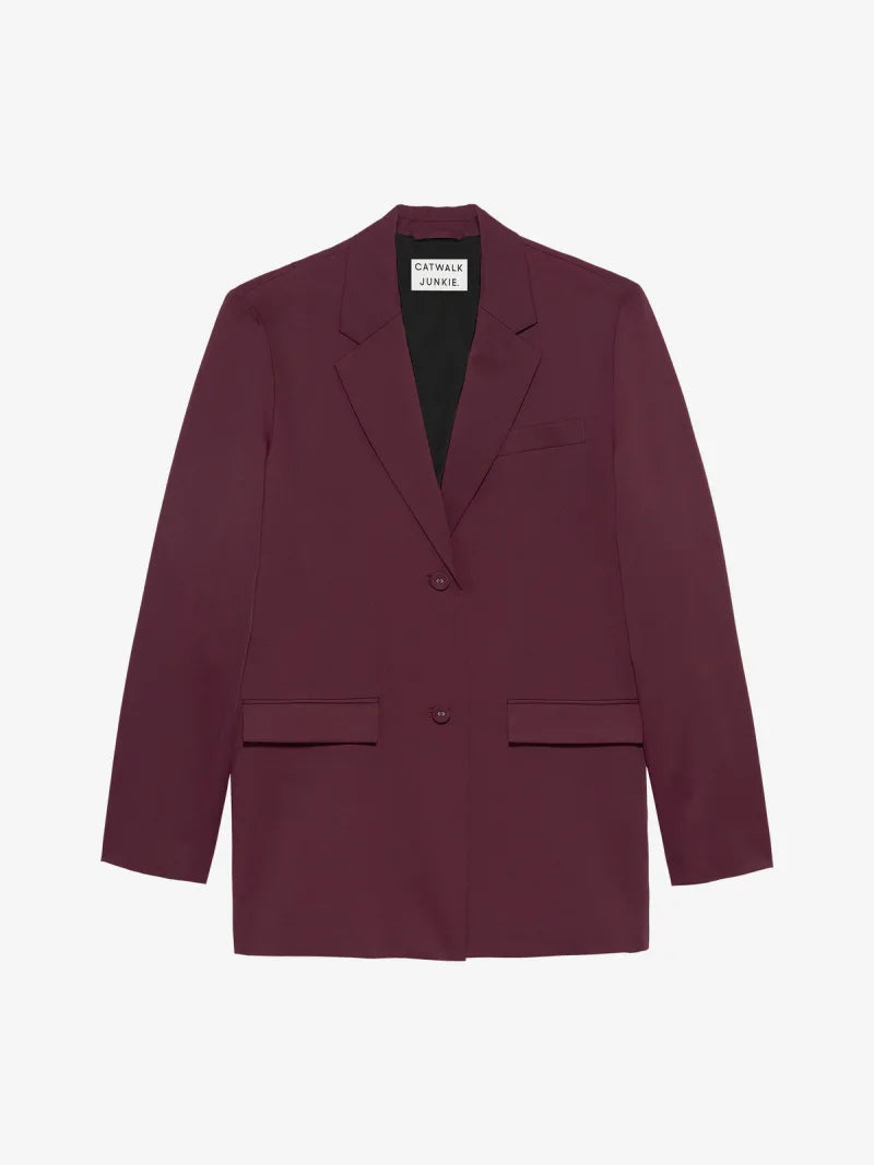 Blazer With Back Detail van Catwalk Junkie, kleur Winetasting