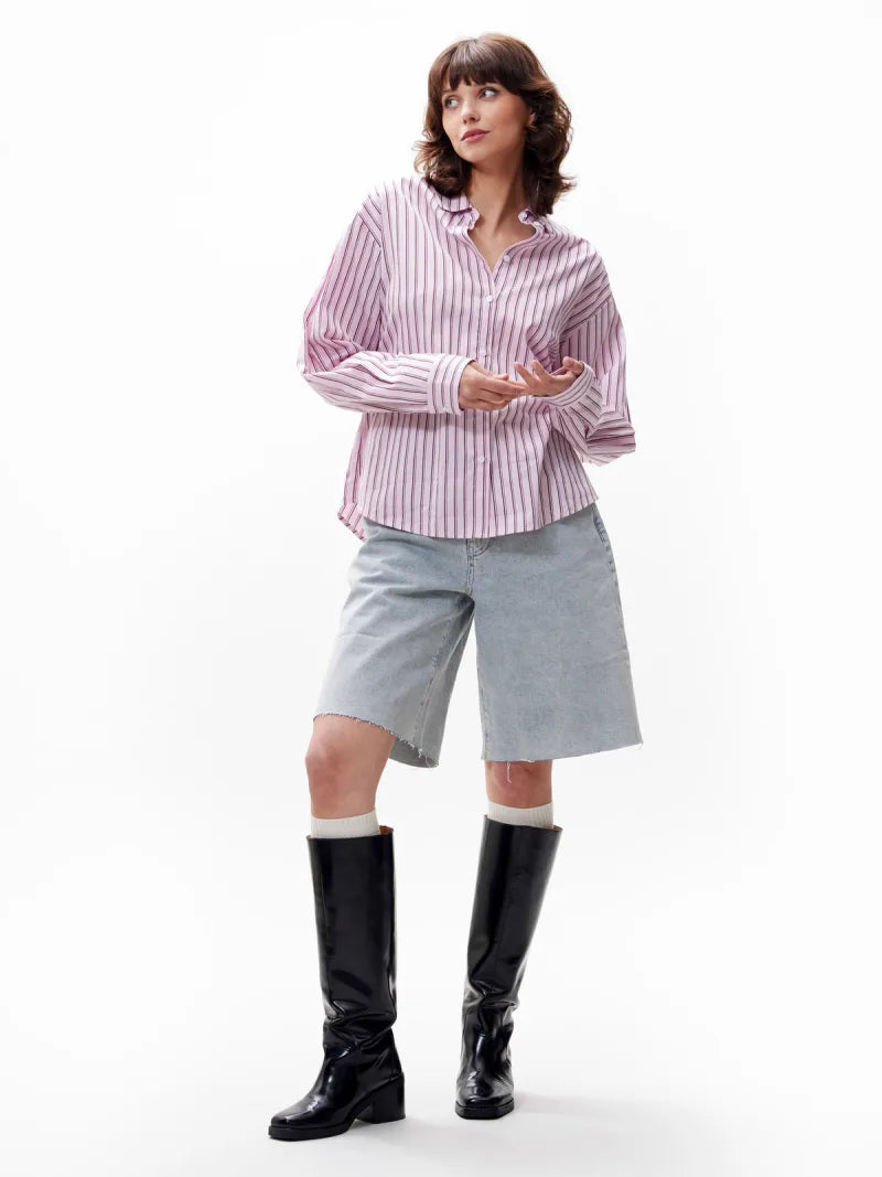 Blouse With Open Back van Catwalk Junkie, kleur Pink Lady