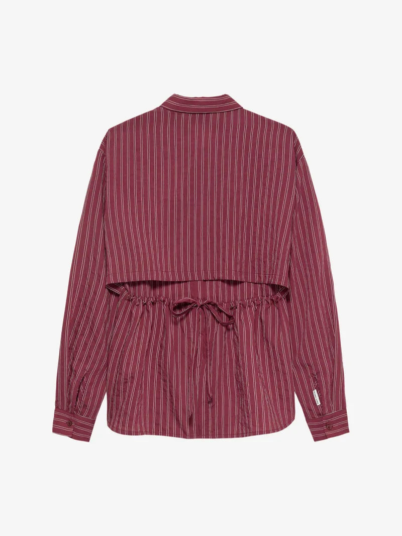 Blouse With Open Back van Catwalk Junkie, kleur Berry