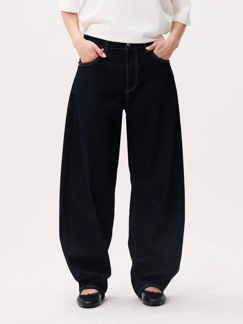 Bold Barrel Fit Jeans van Catwalk Junkie, kleur Dark Blue