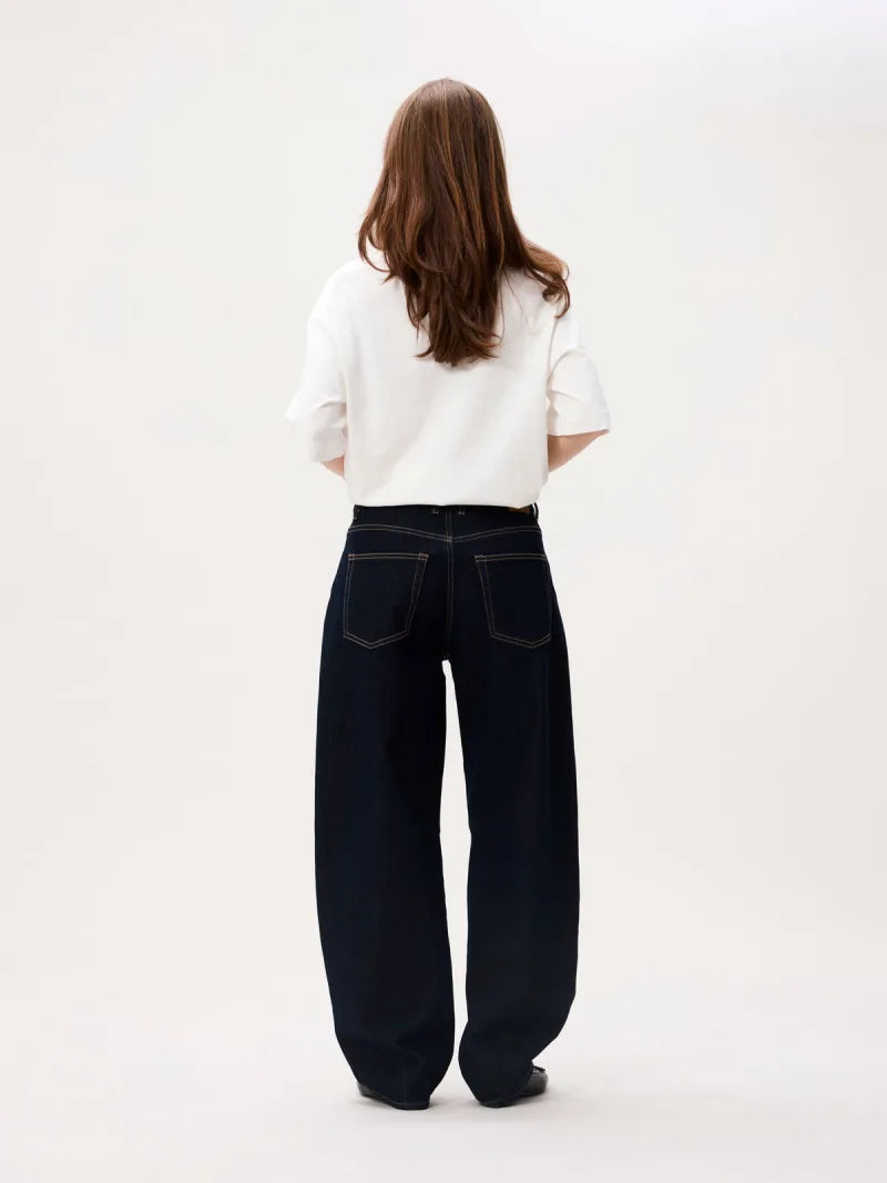 Bold Barrel Fit Jeans van Catwalk Junkie, kleur Dark Blue