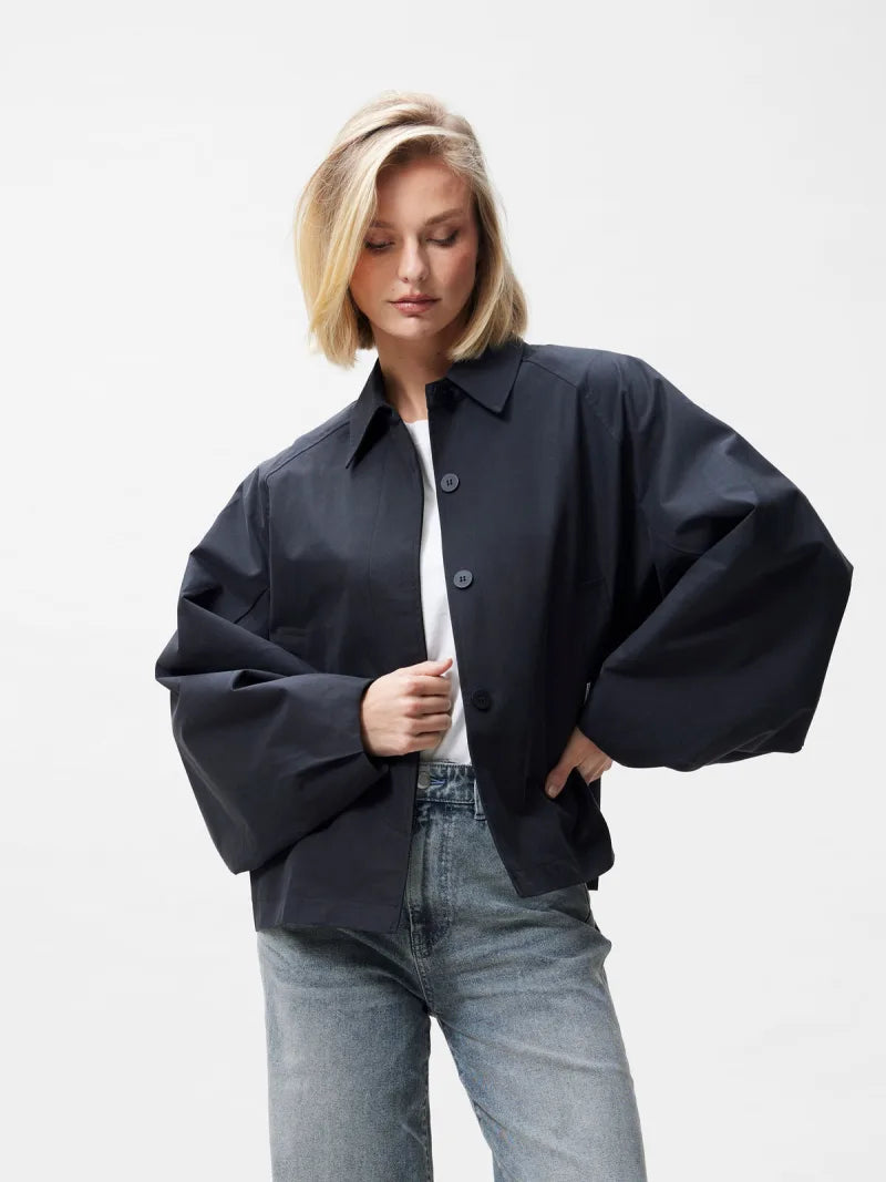 Cape Jacket van Catwalk Junkie, kleur Black