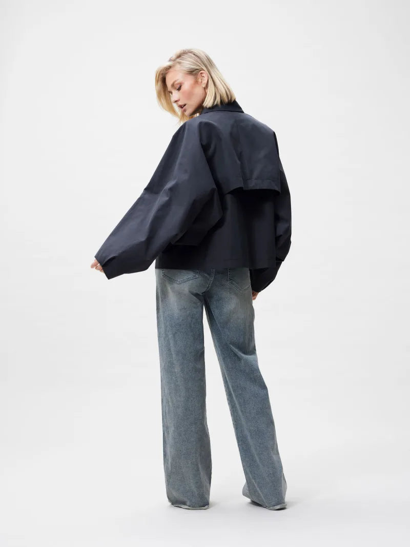 Cape Jacket van Catwalk Junkie, kleur Black