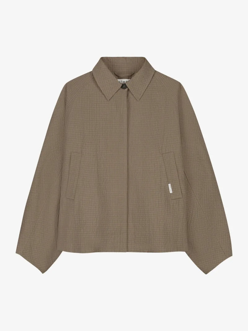 Check Cape Jacket van Catwalk Junkie, kleur Mountain View