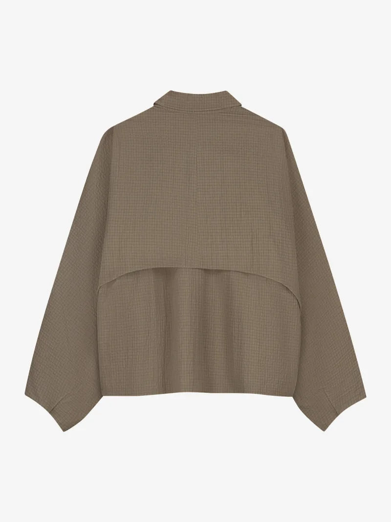 Check Cape Jacket van Catwalk Junkie, kleur Mountain View