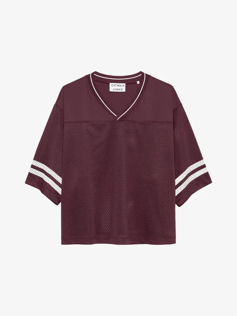 Football Jersey van Catwalk Junkie, kleur Winetasting