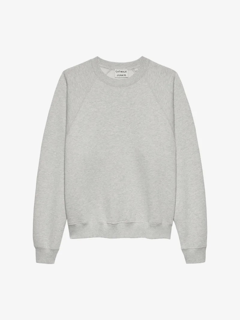 Graphic Sweater van Catwalk Junkie, kleur Light Grey Melange