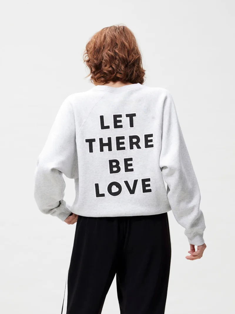 Graphic Sweater van Catwalk Junkie, kleur Light Grey Melange