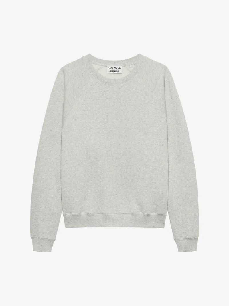 Graphic Sweater van Catwalk Junkie, kleur Light Grey Melange