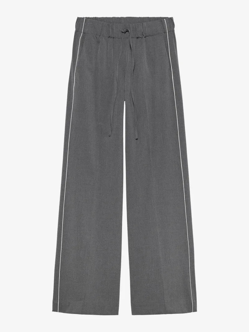 Jogger Trousers With Piping van Catwalk Junkie, kleur Dark Grey Melange
