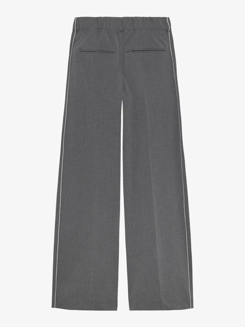 Jogger Trousers With Piping van Catwalk Junkie, kleur Dark Grey Melange