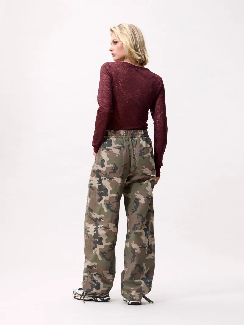 Lace Long Sleeve van Catwalk Junkie, kleur Merlot