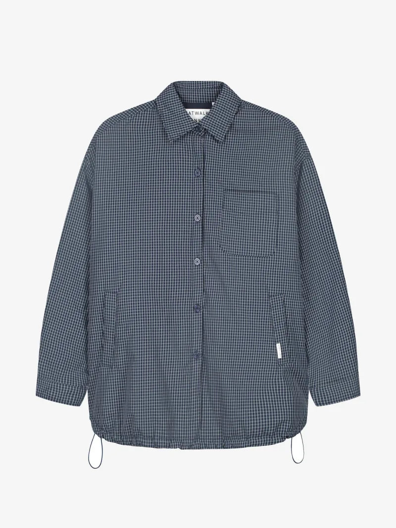 Light Padded Check Jacket van Catwalk Junkie, kleur Dark Blue