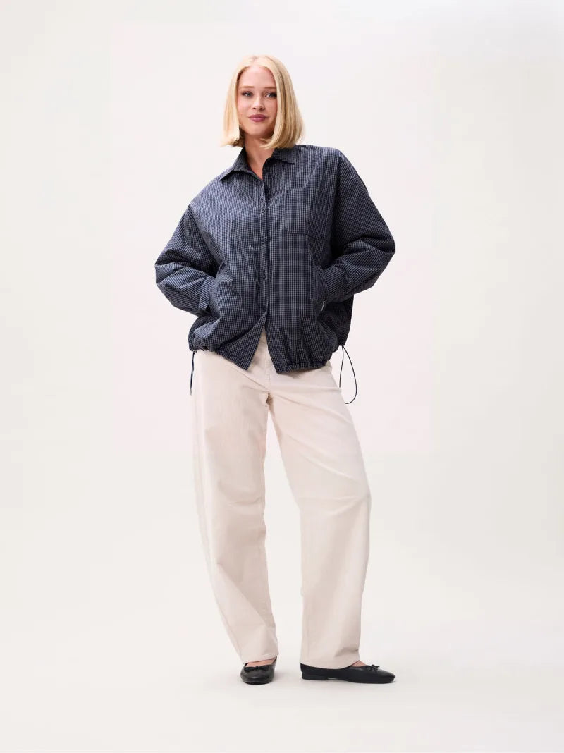 Light Padded Check Jacket van Catwalk Junkie, kleur Dark Blue