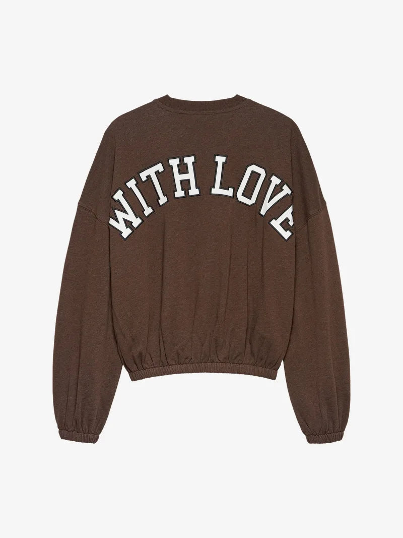 Oversized Graphic Sweater van Catwalk Junkie, kleur Rocky Road