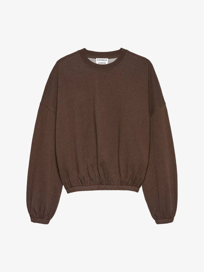 Oversized Graphic Sweater van Catwalk Junkie, kleur Rocky Road