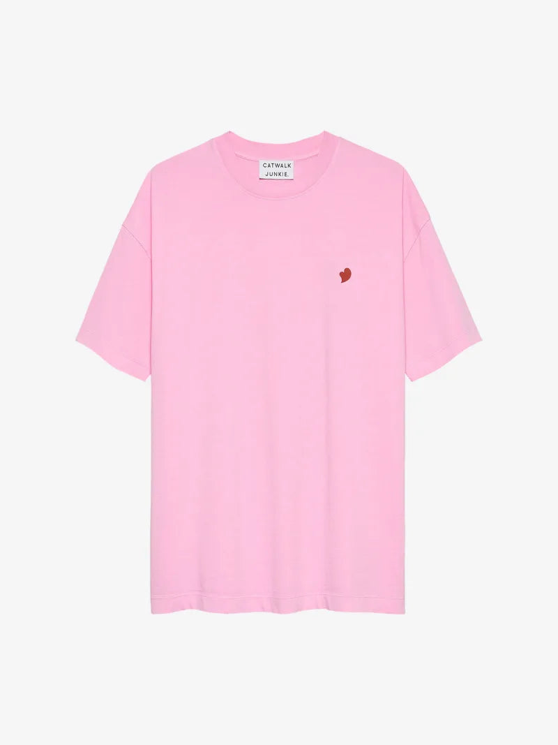 Oversized Graphic Tshirt van Catwalk Junkie, kleur Soft Pink